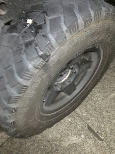 タイヤの外面修理